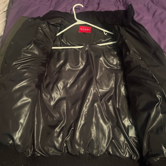 Stylish Dark Green Guess Jacket Large - Picture 2 of 4